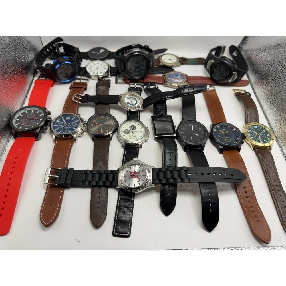 Unbranded Mens Watches Lot Of 17 For Parts Or Repair
